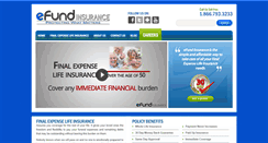 Desktop Screenshot of efundinsurance.com