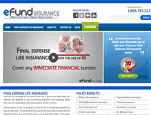 Tablet Screenshot of efundinsurance.com